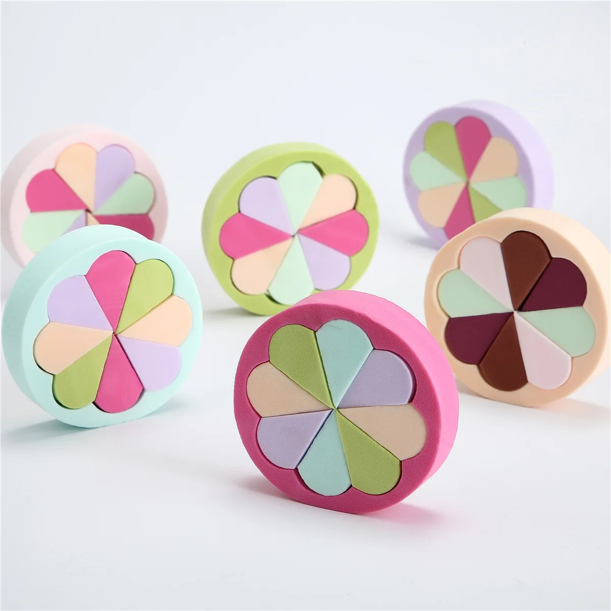 1pc random 15/10 шт./кор. сжатого косметическая губка щетка для очистки Ванна губка для мытья лица очищающее средство для снятия макияжа Уход за кожей лица, инструменты для макияжа - Цвет: 1pc random