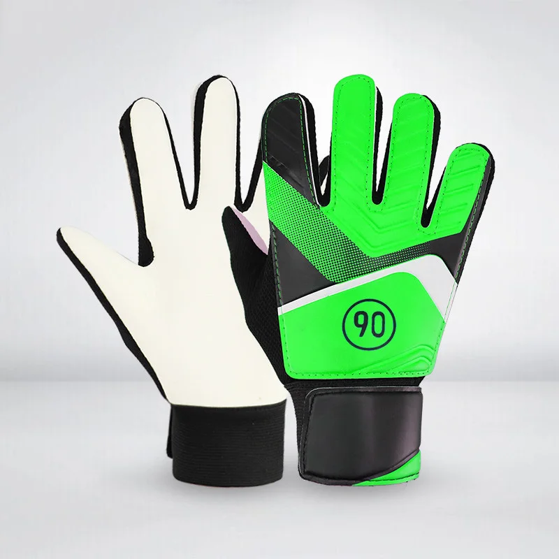 1 Pair Full Finger Gloves Children Teens Anti Slip Hands Wrap for Football Goalkeeper ENA88