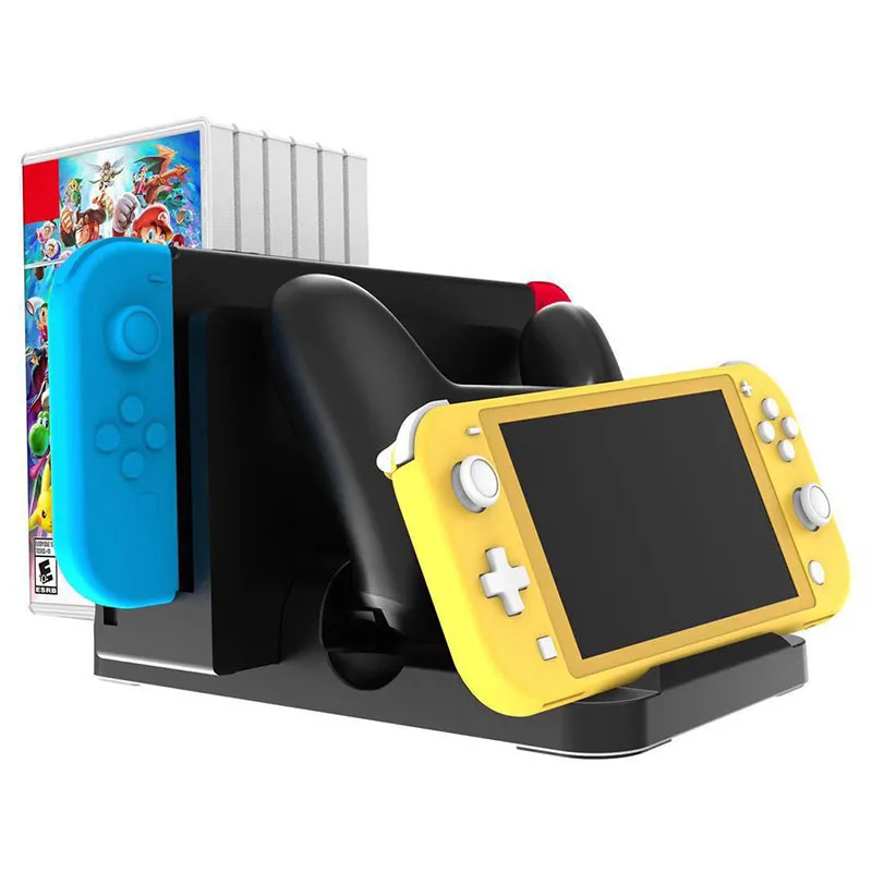 Многофункциональная зарядная док-станция для nintendo Switch Lite, контроллер Joy-Con и профессиональная зарядная станция type-C с 6 Gam