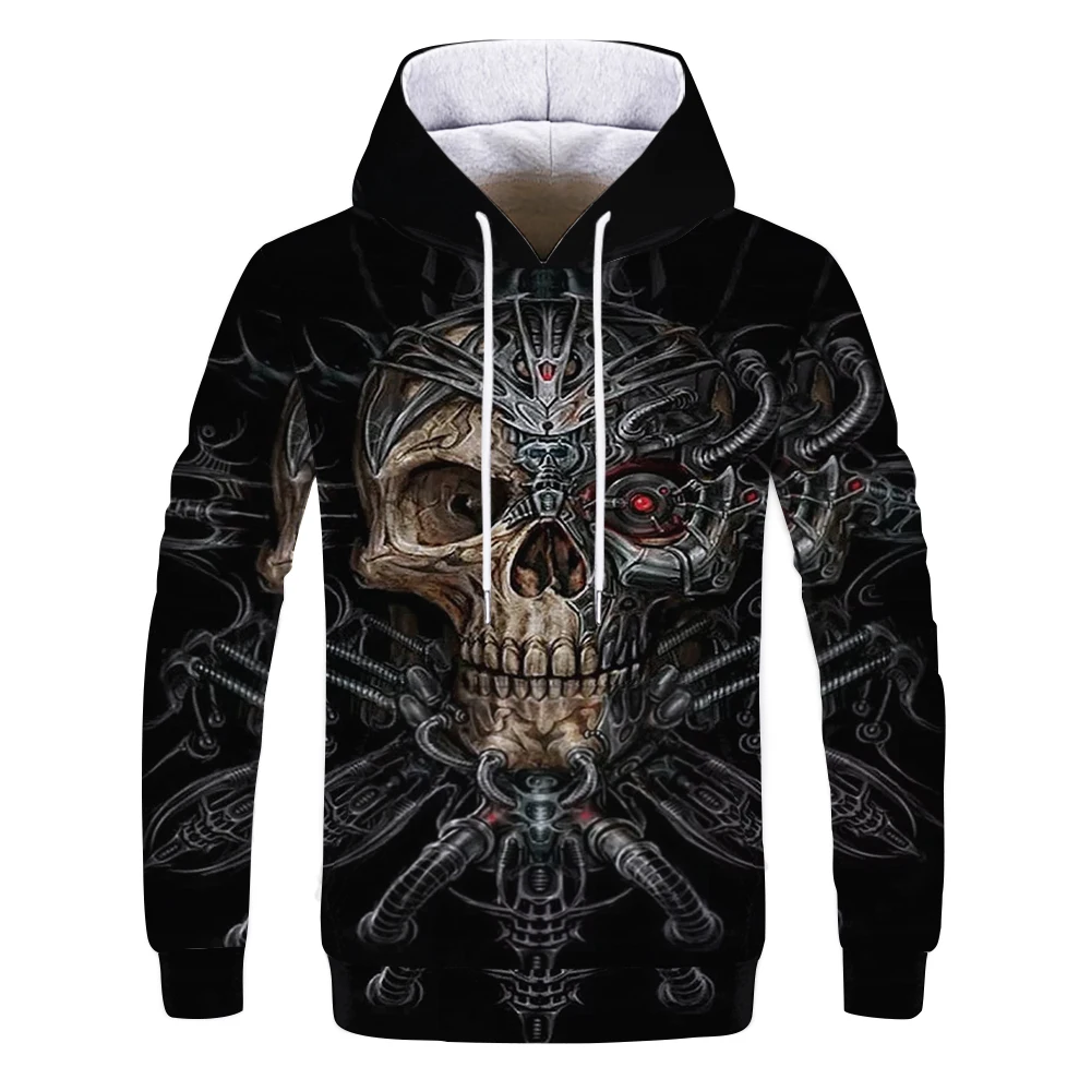 

Autumn and winter fashion character sketch 3D printing men's casual hoodie couple hip-hop sweatshirt men's made in China