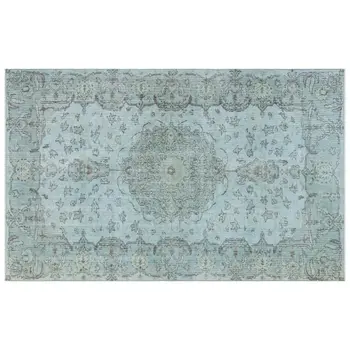 

Handmade Blue Vintage Overdyed Turkish Area Rug 178x281 Cm-5'10''X9'3''