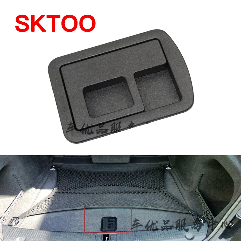Sktoo Per Audi A6L A4L A3 A5 A8L Per Vw Phaeton Tronco Tappeto Buckler Copertura Del Bagagliaio Maniglia Della Gomma Di Scorta