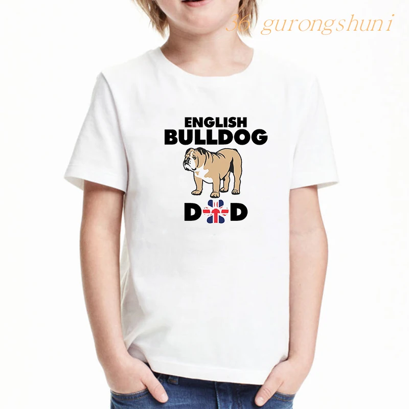 Bulldog Inglese Maglietta Ragazza Maglietta Per Ragazze Top Tee Bulldog Francesi Abbigliamento Per Bambini Abbigliamento Per Bambini Ragazzi Cane Magl