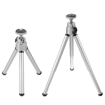 

1pc Universal Digital Camera Tripod Stand Mini Travel Flexible Leg Silver Tripod Stand For GoPro Hero Camera Accessories