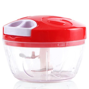 

Multifunction New High Speedy Design Vegetable Fruit Twist Shredder Manual Meat Grinder Chopper Garlic Cutter Red+White