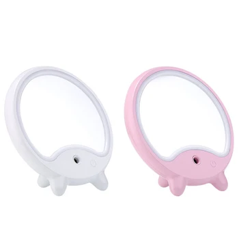 

LED Mirror Light Adjustable With Facial Steamer Humidifier Mist Sprayer Function Table desktop Up Mirror
