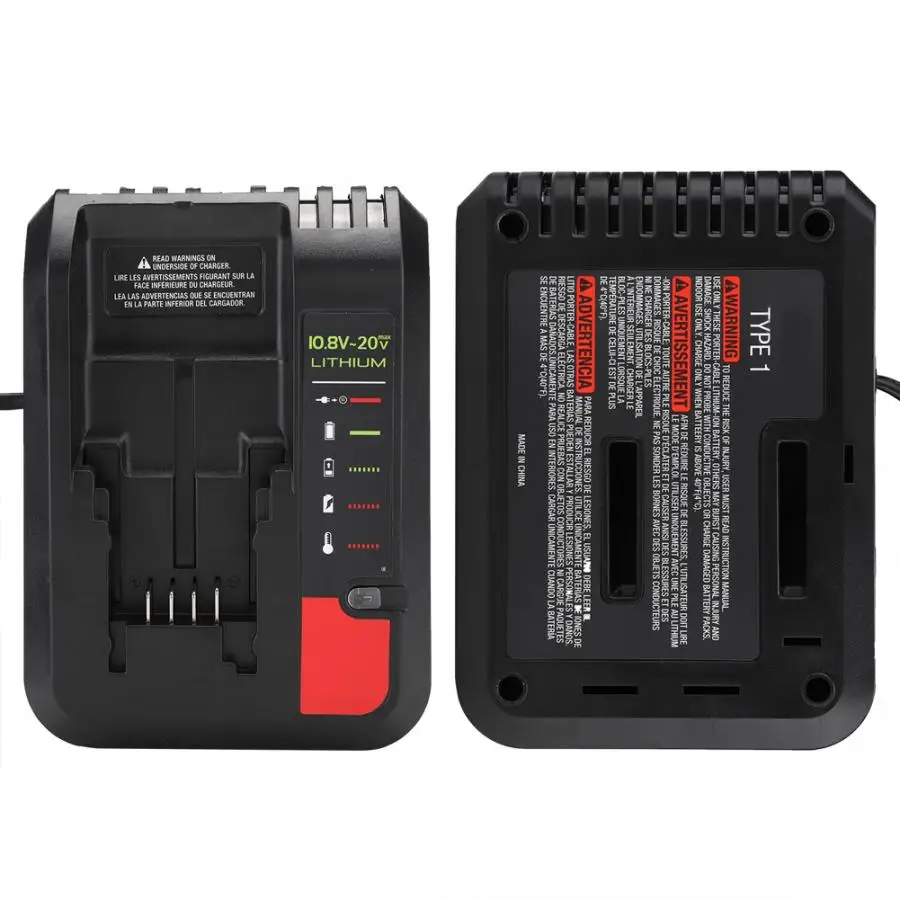 Замена для Black & Decker/PORTER кабель/Стэнли литиевая батарея зарядное устройство 2A 10 8 20V