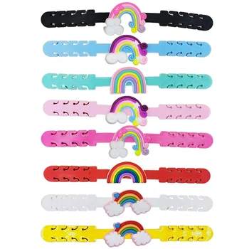 

Rainbow Adjustable Ear Protectors Hook Extension Strap Buckle 14*1.4cm For Mask Wearing Ear Grips Clips Hooks