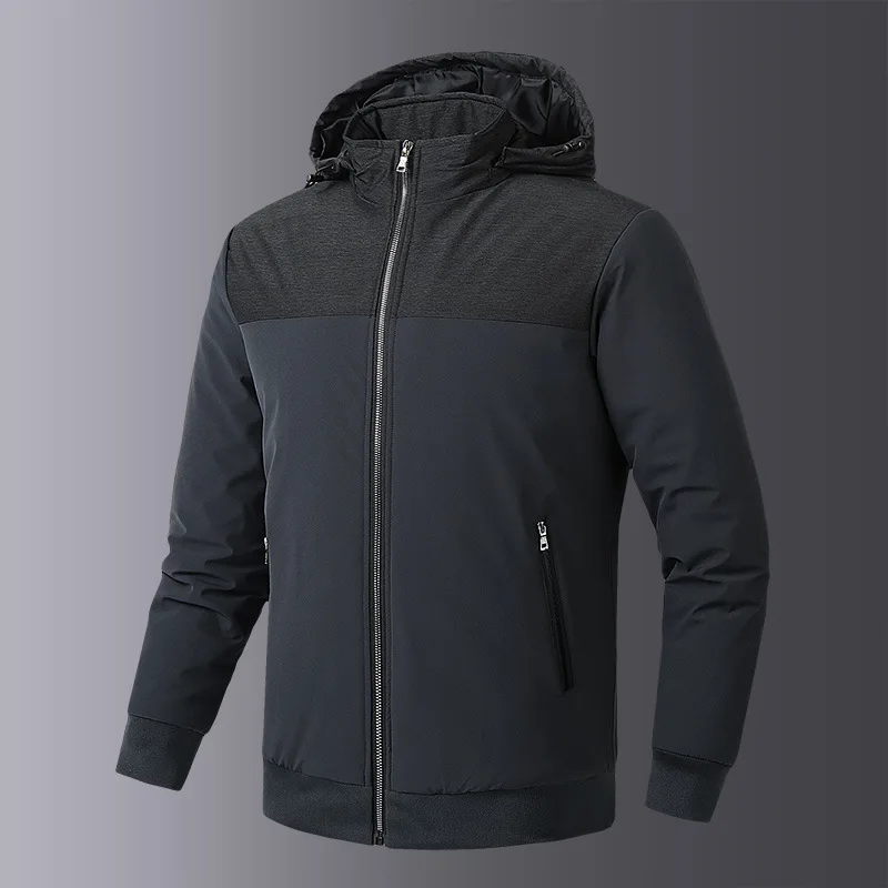 New Style Hooded OEM Cotton-padded Clothes Men's Batch Winter Thick Paul Warm Joint Cotton Coat down Jacket Cotton-padded Clothe