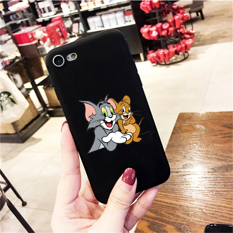 Забавные Tom amd Джерри Цветной Мягкий силиконовый чехол для телефона для iphone 6/6s, 6 Plus/6s Plus, 7 Plus/8, 7 Plus/8 Plus, X, K, XS, XR, XSMax