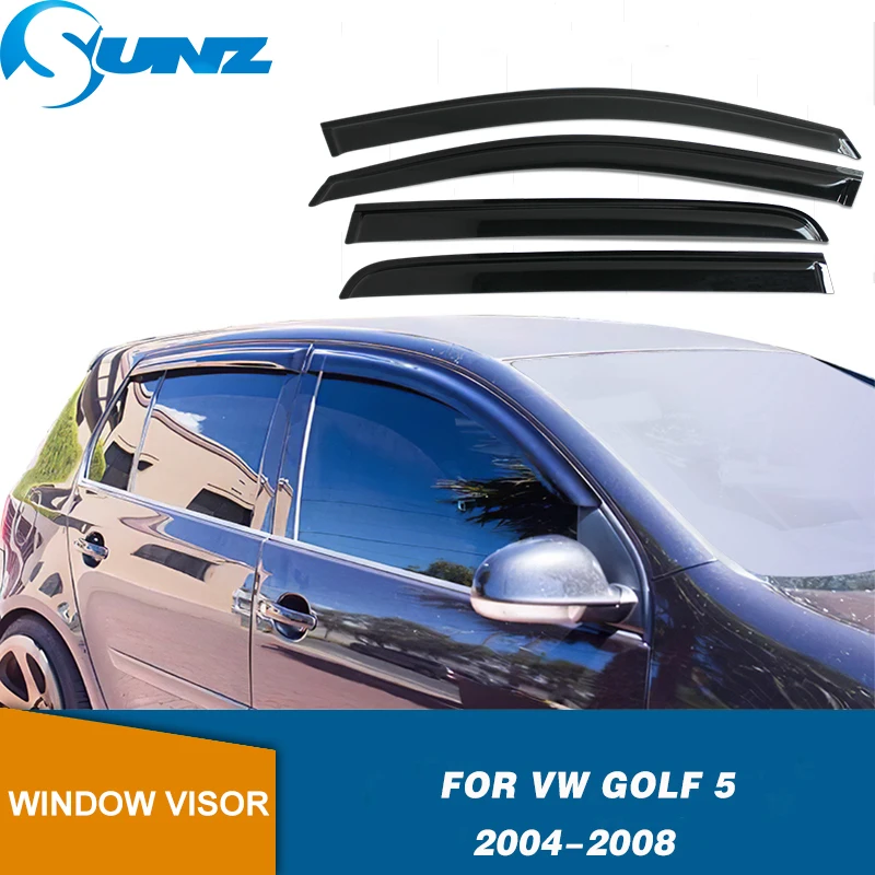 Боковые оконные дефлекторы для VW Golf 5 хэтчбек 2004 2005 2006 2007 2008 черный оконный
