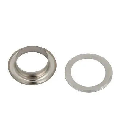 

100pcs 12mm Brass Eyelet Grommets Silver Tone for Clothes Leather Canvas