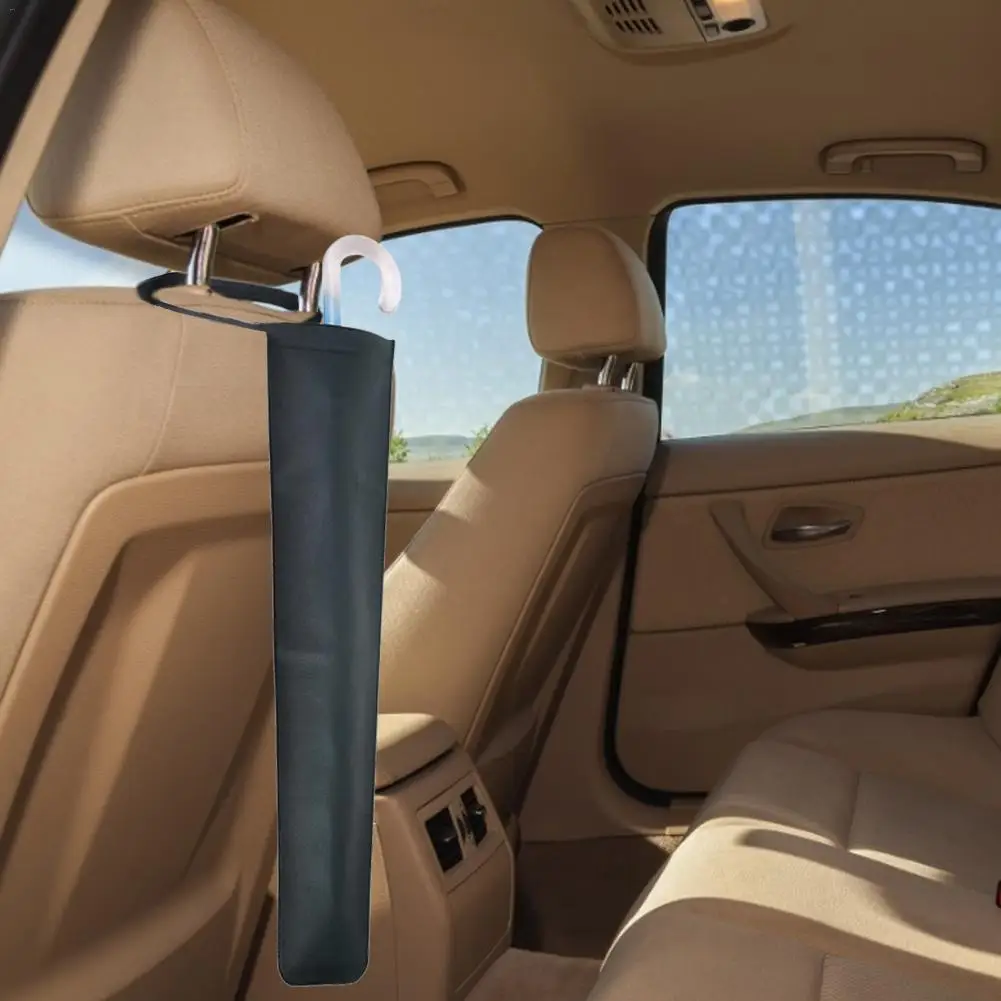 Универсальная автомобильная вешалка для зонтов и сумок, кожаная Складная автомобильная автоматическая спинка для сиденья, водонепроницаемый футляр для зонта чехол для органайзера, автомобильные аксессуары