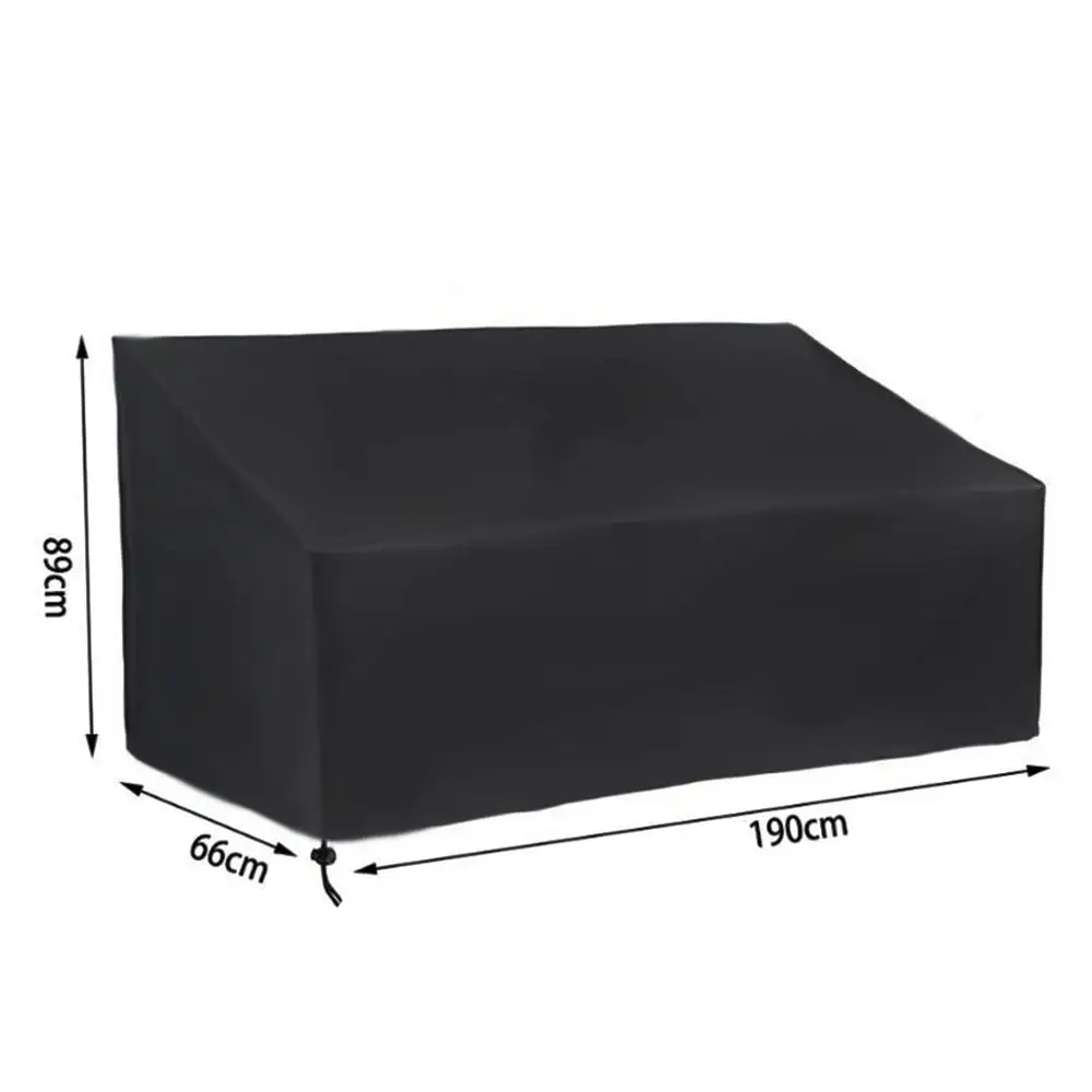 4-seat(190x66x89cm) Водонепроницаемая скамейка, дождевик, уличная садовая мебель, пылезащитный чехол для стула из ткани Оксфорд, Защитные чехлы для стульев - Цвет: 4-seat(190x66x89cm)