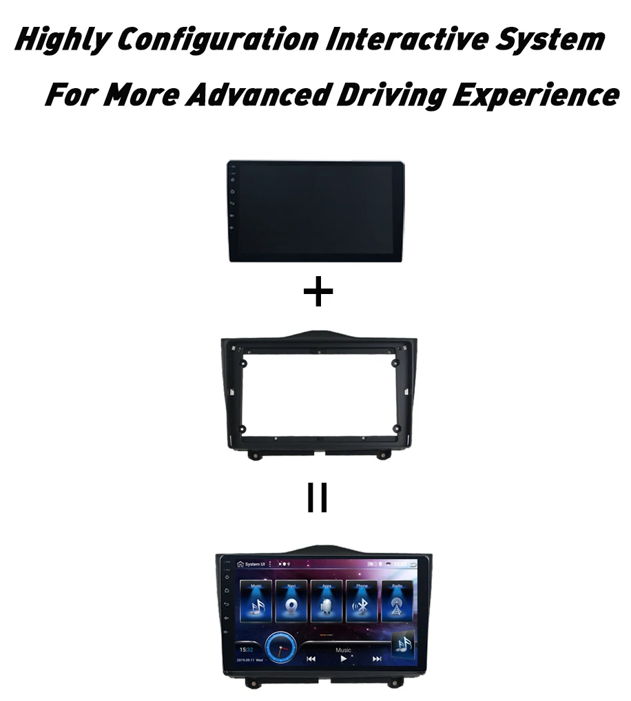Android 9.0 1 din HD 4K MP5 video carplay PX6 multimedia auto radio car navigation GPS player for Lada Granta