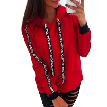 

Women New Fashion Comfortable Letter Printed Hoodies Pullover Long Sleeve Casual Warm Autumn Sweatshirt