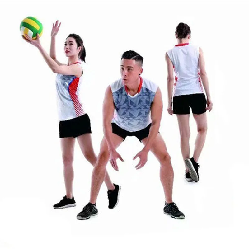 

Men/Women Volleyball Sets ,Sleeveless Tennis Shirt + Shorts , V-neck Badminton Suits, Table tennis Jersey Set, Sportwear Uniform