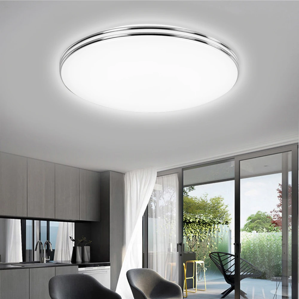 LED Ceiling Light Round Panel Down Lights Living Room Bedroom Kitchen Wall Lamp 