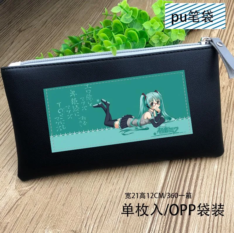 Hatsune Miku-1 Natsume Yuujinchou Аниме пенал Nyanko Sensei Длинный кошелек на молнии для школьных принадлежностей - Цвет: Hatsune Miku-1