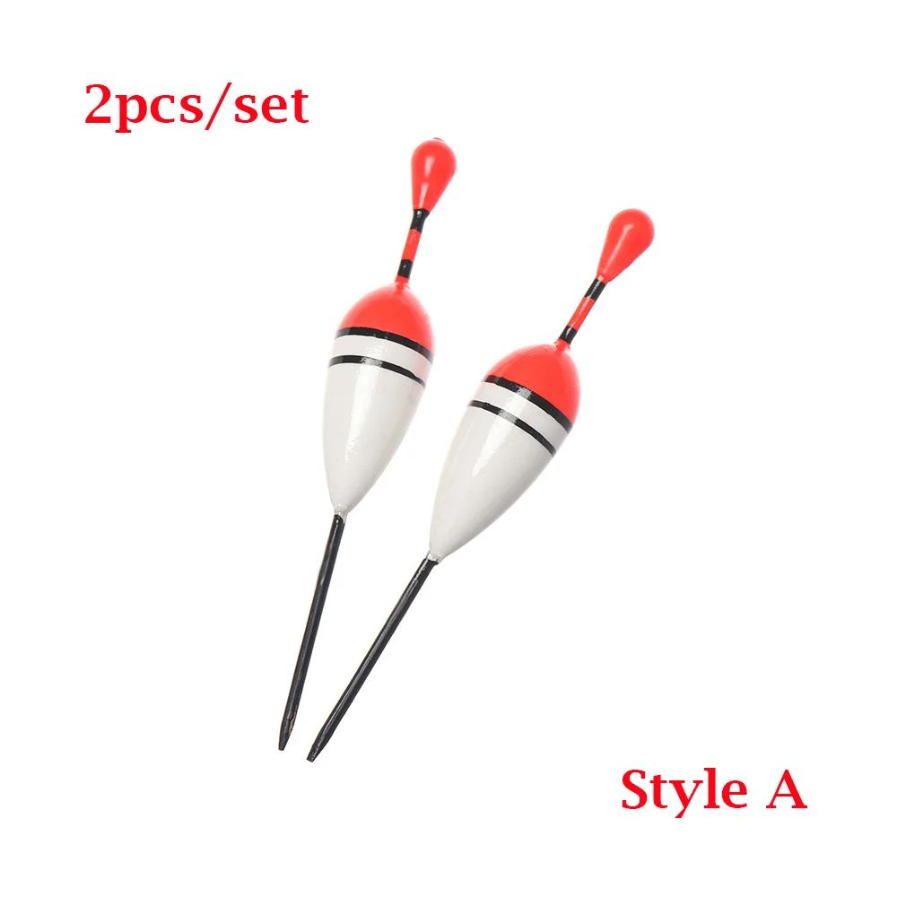 Style A 2 шт. цветная пеноплавающая поплавок с длинным хвостом, большая плавучие льды, «плавающая» лампа, палочки, Плавающие, аксессуары для зимней рыбалки - Цвет: Style A