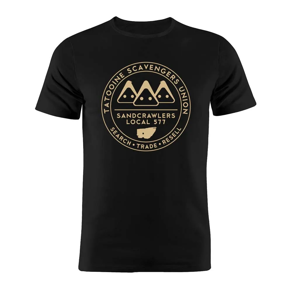 

100% Cotton Unisex T Shirt Tatooine Scavengers Union Search Trade Resell Sandcrawlers Jawa Star Wars Artwork Gift Tee