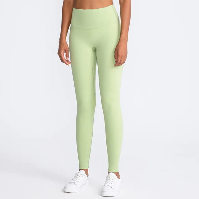 Lulu Quality Leggings Sport Women Fintess Tight High Waist Yoga Pant Butter Soft Gym Clothe 100%squat Proof Compression Athletic Tower Green