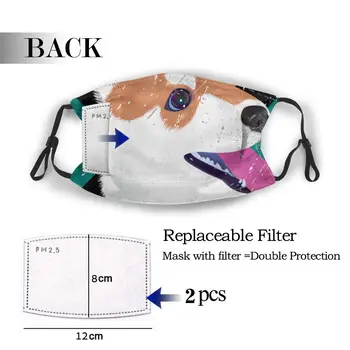 

protective mask with filter Alaska Sled Dog anti dust PM2.5 reuse adult teen child girl