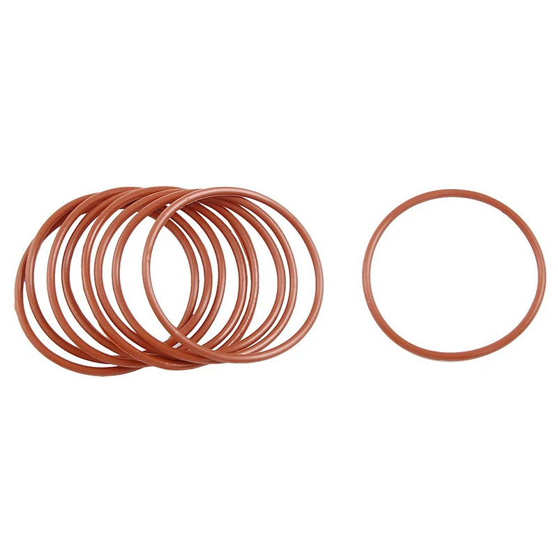 

O-ring seal, oil seal, silicone, 50 x 2.5 mm, brick red, 10 pieces