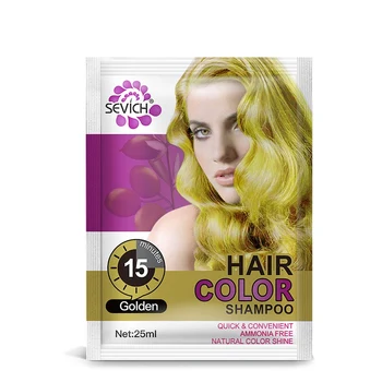 

1set 15 Minutes Hair Color Shampoo Pure Plants Naturally Non-irritating Dyed Shampoo Hair Coloring Product N.w