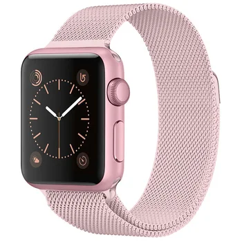 

Milanese Loop Bracelet Stainless Steel Band for Apple Watch Series 1 2 3 42mm 38mm Metal Strap for iwatch 4 5 40mm 44mm Colorful