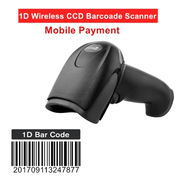 

HZTZ Portable Wireless / Wired Barcode Scanner 1D CCD Bar Code Reader For Mobile Payment Scanner Windows/Mac POS and Inventory