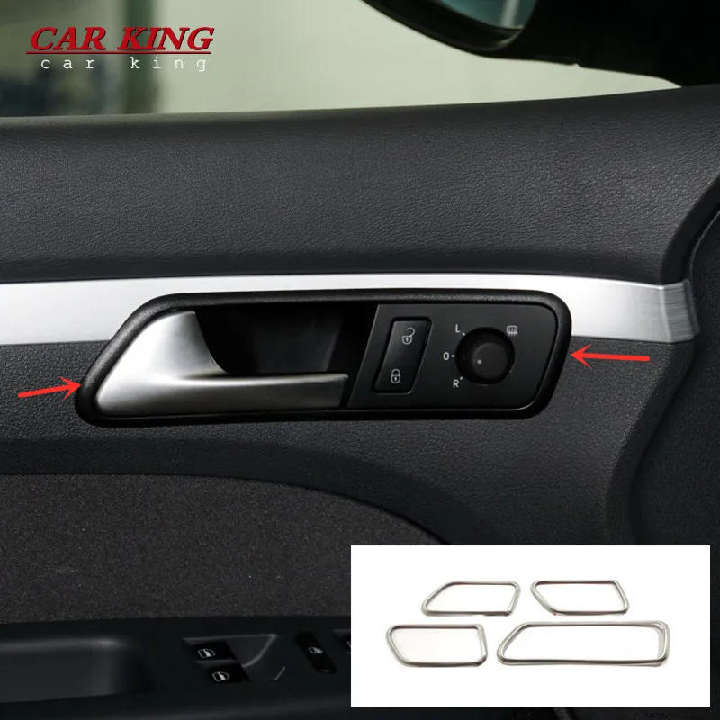 

For Volkswagen VW Touran 2005-2015 Touran the inner door handle decorative sheet stainless steel stickers styling accessories