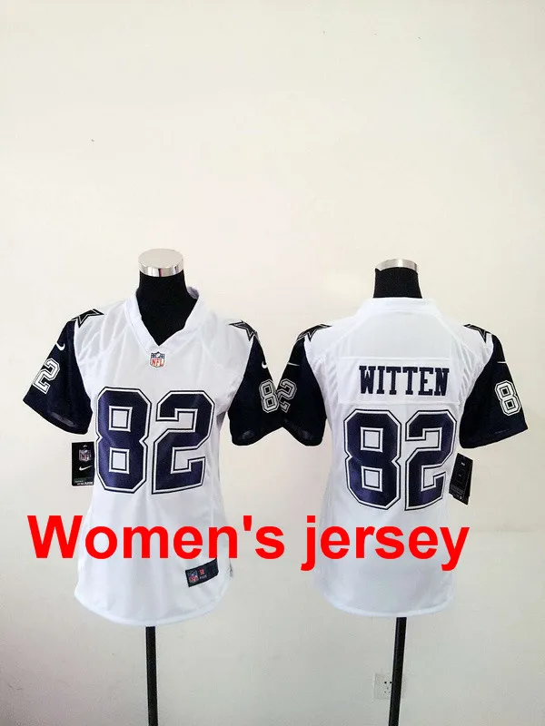 A+++ женщины все сшитые Dallas s ladies 82 Jason Witten 9 Tony Romo 19 Miles Auston 50 Sean Lee 88 Dez Bryant Jersey - Цвет: 3