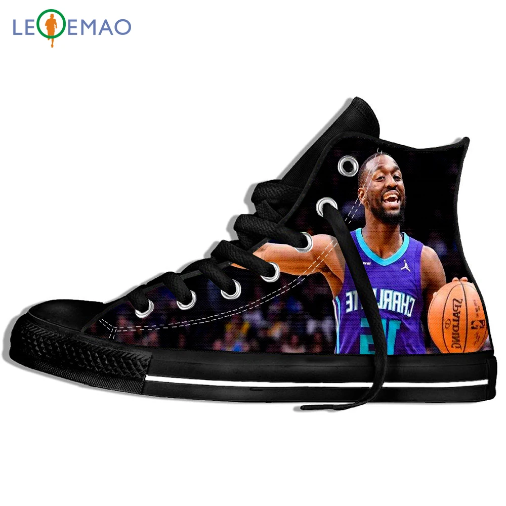 Кроссовки с принтом на заказ Kemba Walker Andneaker Charlotte баскетболист Логотип Удобная парусиновая обувь прогулочная обувь на заказ