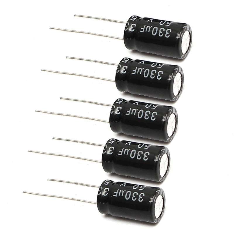 120pcs 50V 15 Values 1uF - 2200uF Electrolytic Capacitor Assortment Kit Set