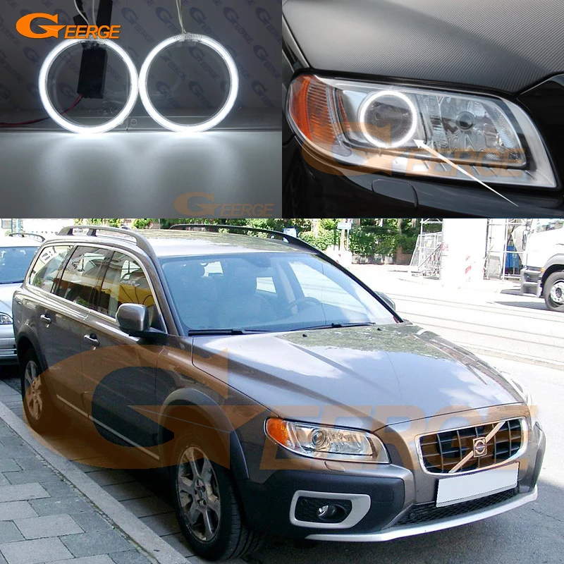 Отличные CCFL ангельские глазки Halo кольца комплект для Volvo XC70 II 2007 2008 2009 2010 2011 2012 2013