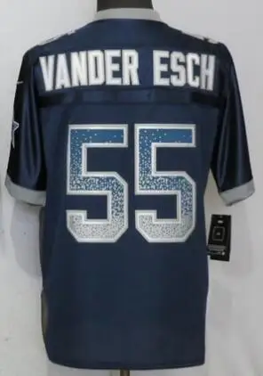 Мужские взрослые 58 Smith 55 Chubb 3 Rosen 14 Darnold 55 Vander esch 20 Penny 49 Griffin Drift Модные Джерси - Цвет: For men