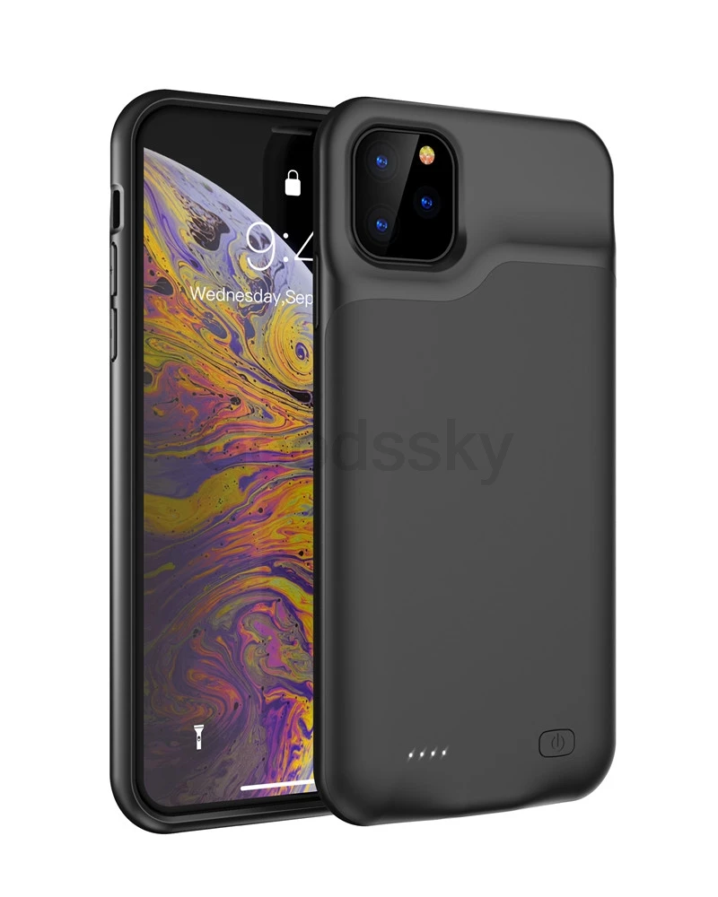 Тонкий Силиконовый противоударный чехол для зарядного устройства s для iPhone 11 Pro Max power Bank чехол для внешнего зарядного устройства чехол для iPhone 11
