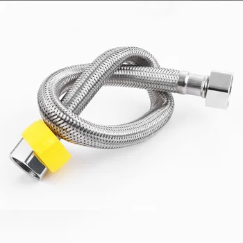 

G1/2"304 stainless steel braided tube inlet pipe toilet faucet single cold connection pipe explosion-proof hose