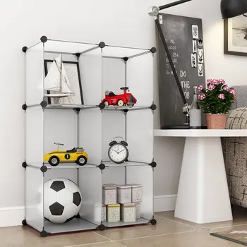 

6-Cube Modular Open Storage Organizer Clothes Toys Shelving Rack System Wardrobe US Warehouse Drop Shipping Available