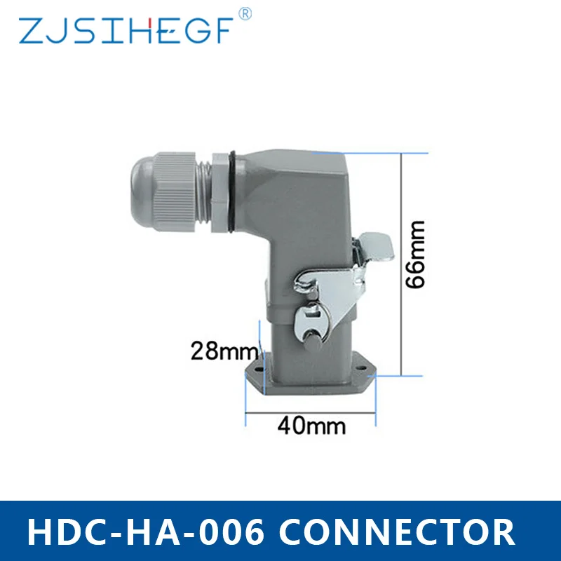 4Pin 5pin 6pin 8pin Rectangular Heavy Duty Connector Aviation Plug HDC-HA-003