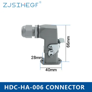 

Heavy Duty Connectors HDC-HA-006 F/M 5+1pin 6pin Industrial rectangular Aviation connector plug
