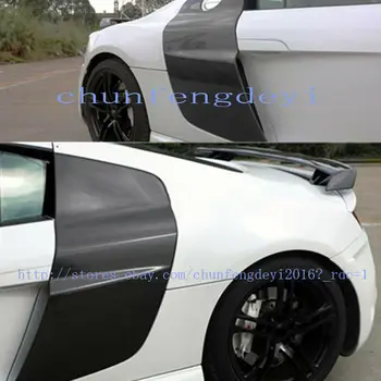 

Fit For AUDI R8 2008-2015 Real CARBON FIBER SIDE BLADES V10 STYLE