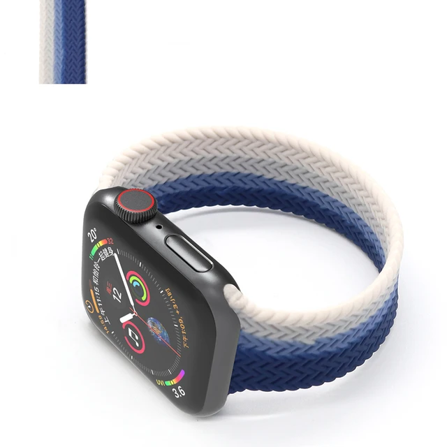Solo Loop for Apple Watch Strap 44mm 40mm 45mm 41mm 38mm 42mm Elastic Silicone Watchband Bracelet iWatch Serie 7 654321 SE Band C9