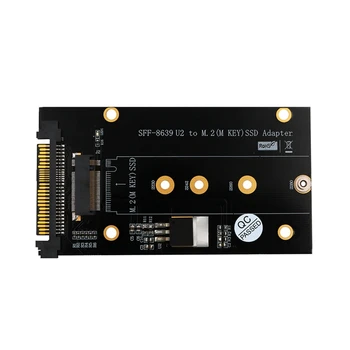 

Add on Cards M.2 SSD to U2 Adapter NVME M.2 SSD U2 Card Key M with Glod Heatsink