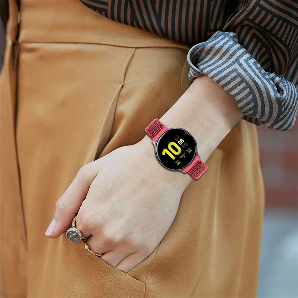 Нейлоновый ремешок для samsung Active 2 Watch 44 мм, ремешок для умных часов, сменный ремешок для мужских Т-часов, ремешок для спортивных часов, браслет для женщин и мужчин, 19 октября