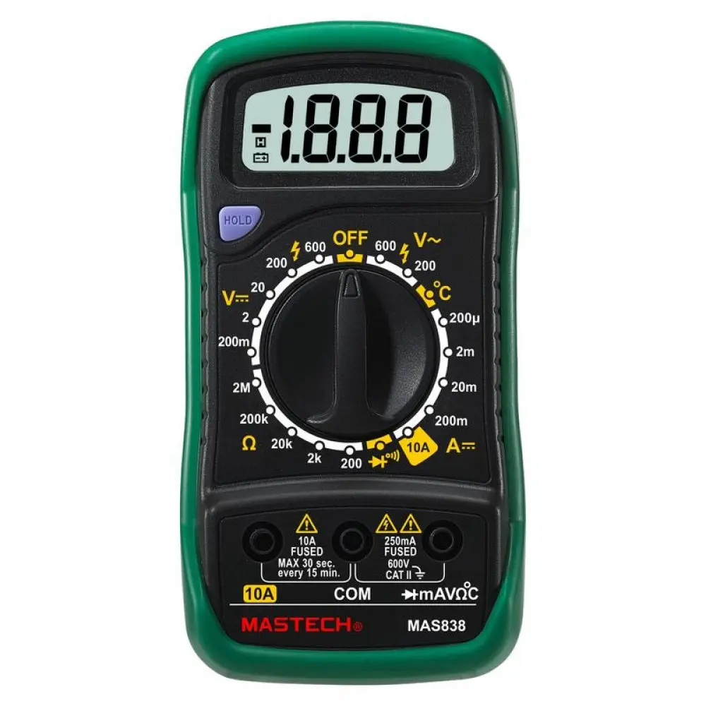 Мультиметр цифровой Mastech МAS 838 | Инструменты