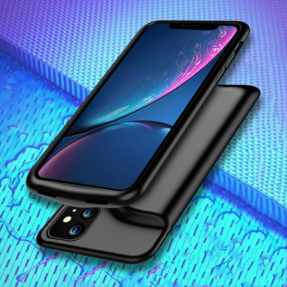 Чехол для аккумулятора для iPhone 11 Pro Max 6000mAh тонкий чехол для зарядного устройства для iPhone 11 Внешний чехол для зарядного устройства