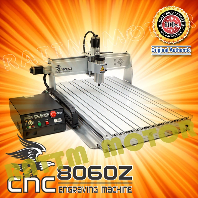 Graveur de routeur CNC, 4 axes, 8060, 1500W, USB MACH3, coupon de gravure, machine de menuiserie, 110 ylique, nouveau