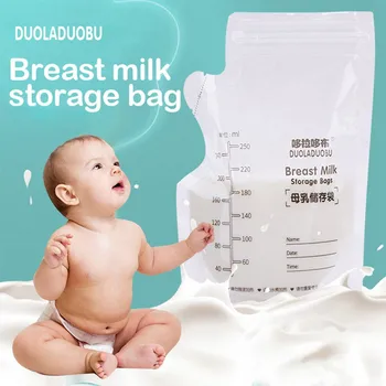 

30 Packs 250ml Portable Baby Food Storage Breast Milk Storage Bag Breast Milk Storage Bag Milk Storage Bag